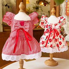 Cat Dog Dress Summer Flying Sleeve - PeticaDeals