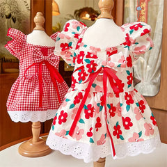 Cat Dog Dress Summer Flying Sleeve - PeticaDeals
