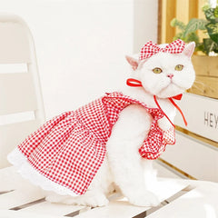 Cat Dog Dress Summer Flying Sleeve - PeticaDeals