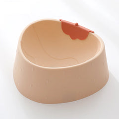 Cat Dog Feeding Food Bowls Water Bowl Puppy Shock-proof Non-slip Lovely Strawberry Shape Feeder Slow Food Dish - PeticaDeals