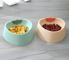 Cat Dog Feeding Food Bowls Water Bowl Puppy Shock-proof Non-slip Lovely Strawberry Shape Feeder Slow Food Dish - PeticaDeals
