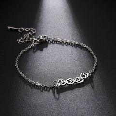 Cat Dog Paw Chain Women's Hand Bracelet Cute Animal Charm Bracelet Stainless Steel Jewelry - PeticaDeals