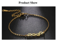 Cat Dog Paw Chain Women's Hand Bracelet Cute Animal Charm Bracelet Stainless Steel Jewelry - PeticaDeals