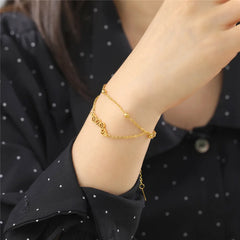 Cat Dog Paw Chain Women's Hand Bracelet Cute Animal Charm Bracelet Stainless Steel Jewelry - PeticaDeals