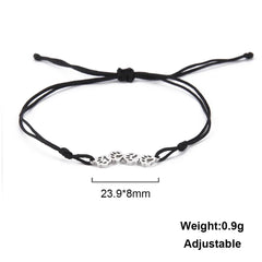 Cat Dog Paw Chain Women's Hand Bracelet Cute Animal Charm Bracelet Stainless Steel Jewelry - PeticaDeals