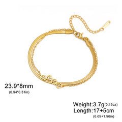 Cat Dog Paw Chain Women's Hand Bracelet Cute Animal Charm Bracelet Stainless Steel Jewelry - PeticaDeals