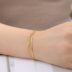 Cat Dog Paw Chain Women's Hand Bracelet Cute Animal Charm Bracelet Stainless Steel Jewelry - PeticaDeals