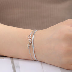 Cat Dog Paw Chain Women's Hand Bracelet Cute Animal Charm Bracelet Stainless Steel Jewelry - PeticaDeals