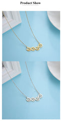 Cat Dog Pet Paw Necklace Stainless Steel Cute Footprint Necklaces Girls Jewelry - PeticaDeals