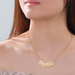 Cat Dog Pet Paw Necklace Stainless Steel Cute Footprint Necklaces Girls Jewelry - PeticaDeals