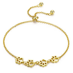 Cat Paw Adjustable Chain Bracelet for Women - PeticaDeals