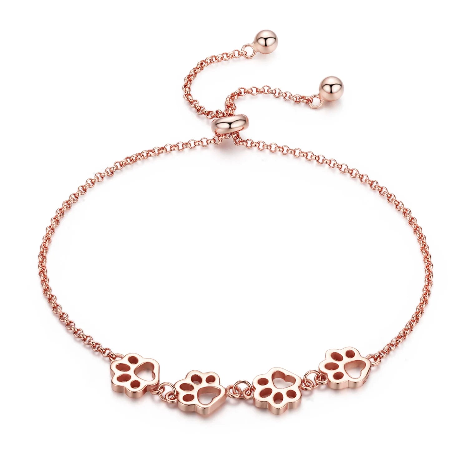 Cat Paw Adjustable Chain Bracelet for Women - PeticaDeals
