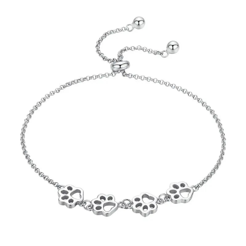 Cat Paw Adjustable Chain Bracelet for Women - PeticaDeals