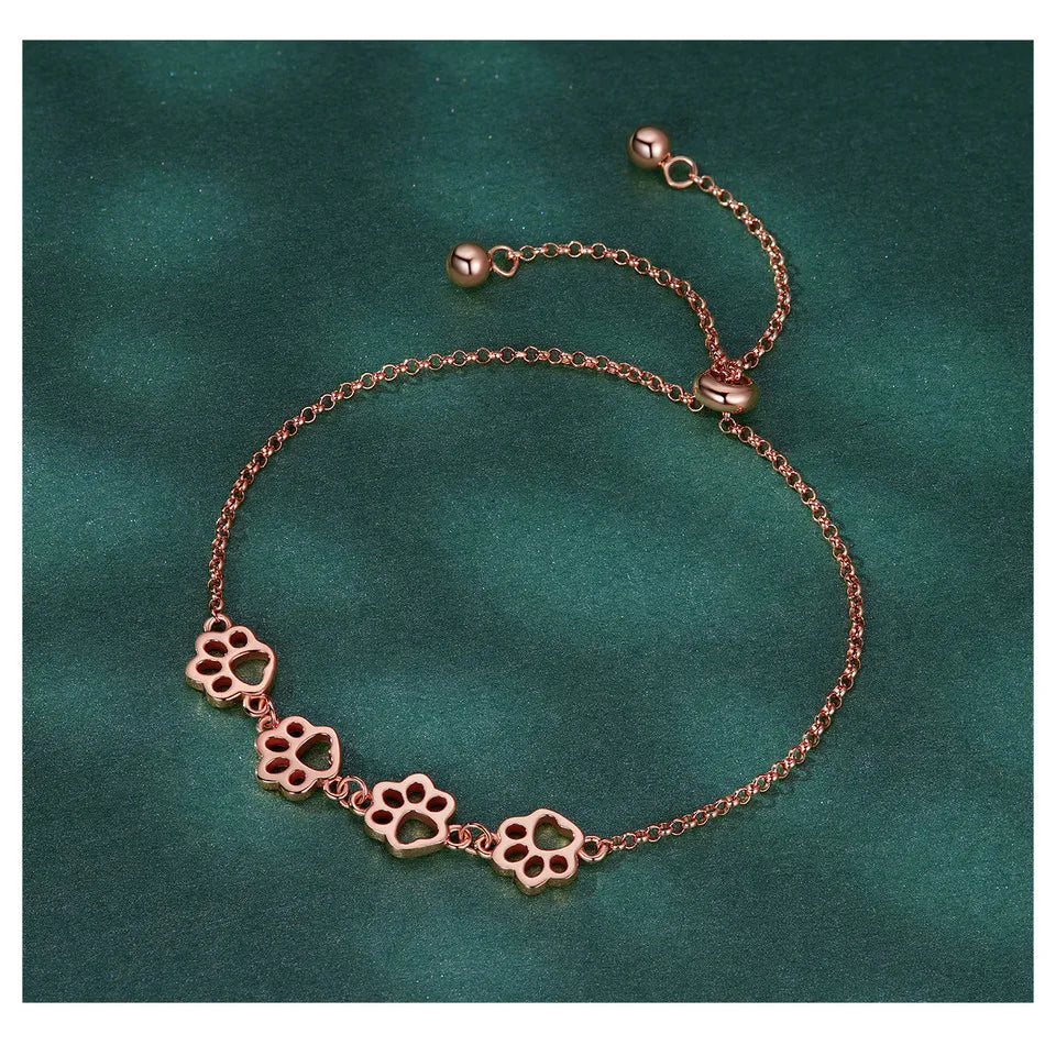 Cat Paw Adjustable Chain Bracelet for Women - PeticaDeals