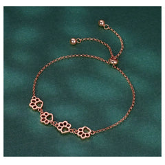 Cat Paw Adjustable Chain Bracelet for Women - PeticaDeals