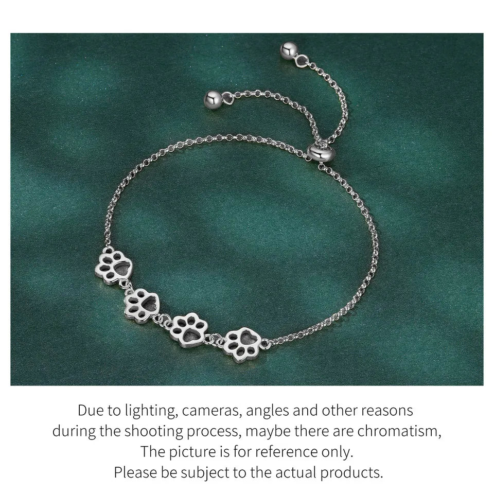Cat Paw Adjustable Chain Bracelet for Women - PeticaDeals