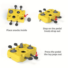 Cat Puzzle Feeder Toy - Durable Plastic Slow Feeder & Foraging Game - PeticaDeals