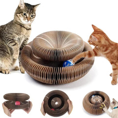 Cat Scratch Board Toy With Bell Ball - PeticaDeals