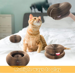 Cat Scratch Board Toy With Bell Ball - PeticaDeals