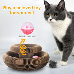 Cat Scratch Board Toy With Bell Ball - PeticaDeals