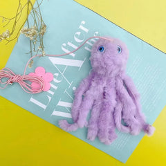 Cat Toy Cartoon Hanging Door Elastic Rope Cat Teaser Kitten Boredom Swing Cute Colorful Octopus Shape Catch Toys - PeticaDeals