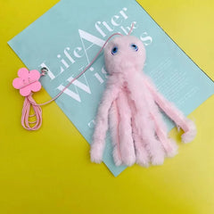 Cat Toy Cartoon Hanging Door Elastic Rope Cat Teaser Kitten Boredom Swing Cute Colorful Octopus Shape Catch Toys - PeticaDeals