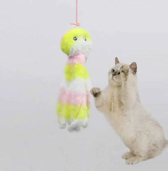 Cat Toy Cartoon Hanging Door Elastic Rope Cat Teaser Kitten Boredom Swing Cute Colorful Octopus Shape Catch Toys - PeticaDeals