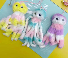 Cat Toy Cartoon Hanging Door Elastic Rope Cat Teaser Kitten Boredom Swing Cute Colorful Octopus Shape Catch Toys - PeticaDeals