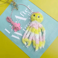 Cat Toy Cartoon Hanging Door Elastic Rope Cat Teaser Kitten Boredom Swing Cute Colorful Octopus Shape Catch Toys - PeticaDeals
