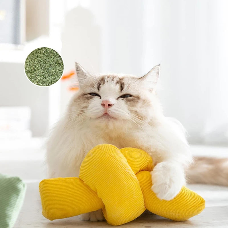 Cat Toy Funny Interactive Plush Sound Kitten Catnip Toys Indoor Teeth Cleaning Chewing - PeticaDeals