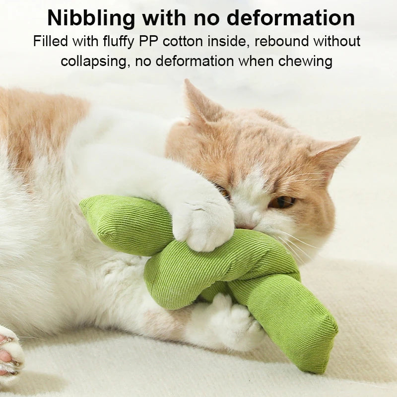 Cat Toy Funny Interactive Plush Sound Kitten Catnip Toys Indoor Teeth Cleaning Chewing - PeticaDeals