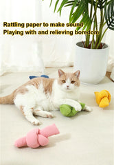 Cat Toy Funny Interactive Plush Sound Kitten Catnip Toys Indoor Teeth Cleaning Chewing - PeticaDeals