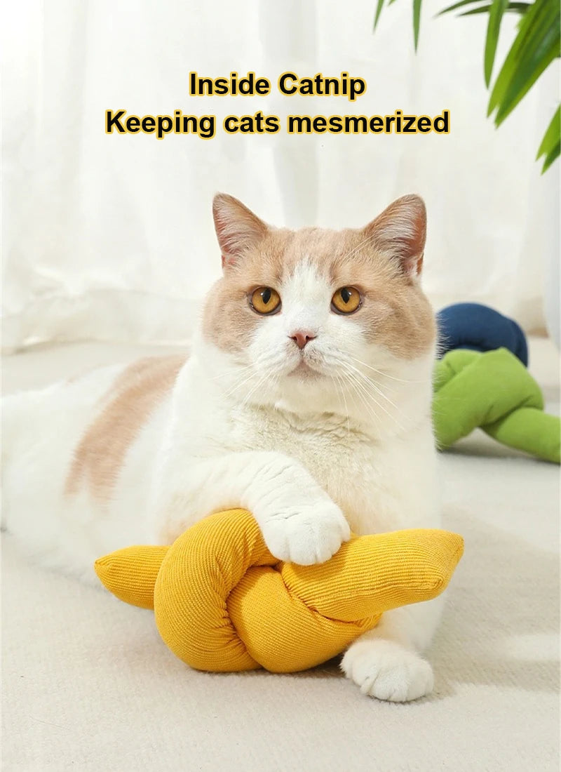 Cat Toy Funny Interactive Plush Sound Kitten Catnip Toys Indoor Teeth Cleaning Chewing - PeticaDeals