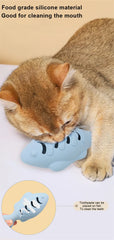Cat Toy Interactive Silicone Fish Pet Toys For Kitten Teeth Cleaning - PeticaDeals