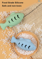 Cat Toy Interactive Silicone Fish Pet Toys For Kitten Teeth Cleaning - PeticaDeals