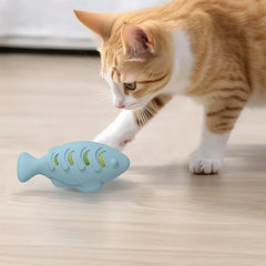 Cat Toy Interactive Silicone Fish Pet Toys For Kitten Teeth Cleaning - PeticaDeals