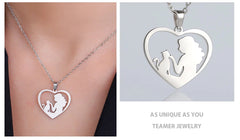 Cat and Hostess Pendant Necklaces for Women Stainless Steel Choker Fashion Jewelry - PeticaDeals