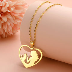 Cat and Hostess Pendant Necklaces for Women Stainless Steel Choker Fashion Jewelry - PeticaDeals
