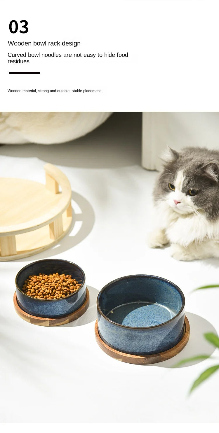 Ceramic Pet Food Water Feeder -PeticaDeals