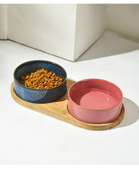 Ceramic Pet Food Water Feeder -PeticaDeals