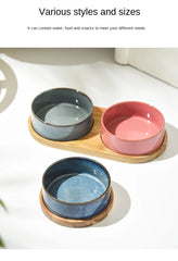 Ceramic Pet Food Water Feeder -PeticaDeals