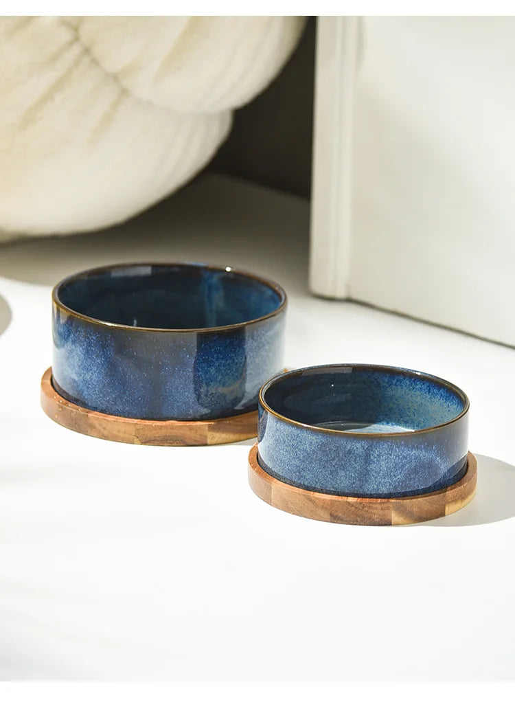 Ceramic Pet Food Water Feeder -PeticaDeals