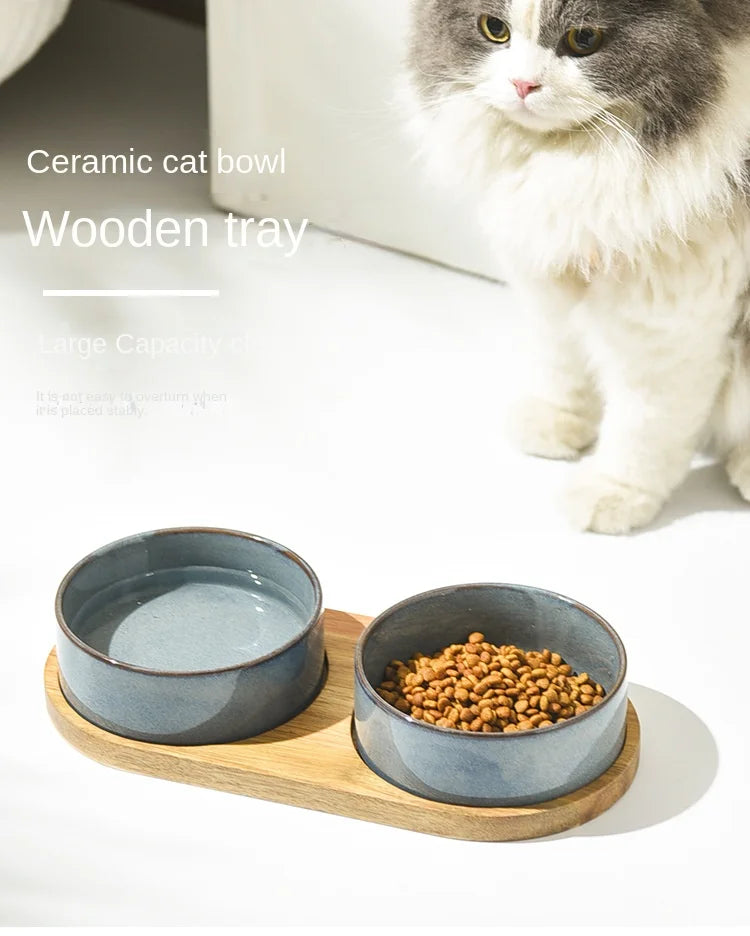 Ceramic Pet Food Water Feeder -PeticaDeals
