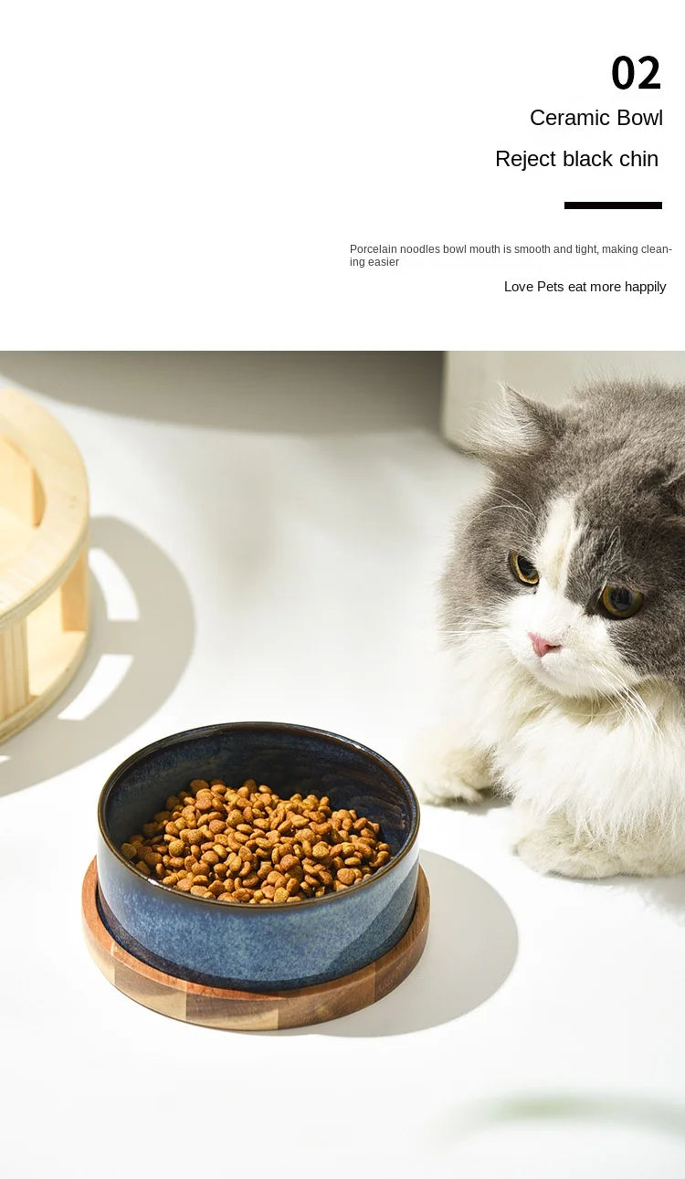 Ceramic Pet Food Water Feeder -PeticaDeals