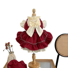 Coat Pet Dress Bow Princess Dress Pet - PeticaDeals