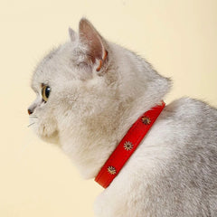 Collar Gold Rivet Designers Leather Pet - PeticaDeals