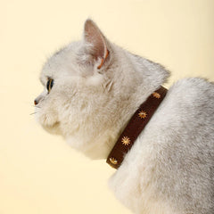 Collar Gold Rivet Designers Leather Pet - PeticaDeals