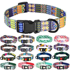 Collars Adjustable Print Dog & Cats Collar Floral Printed - PeticaDeals
