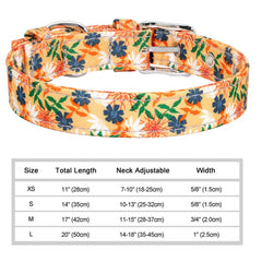 Collars Adjustable Print Dog & Cats Collar Floral Printed - PeticaDeals