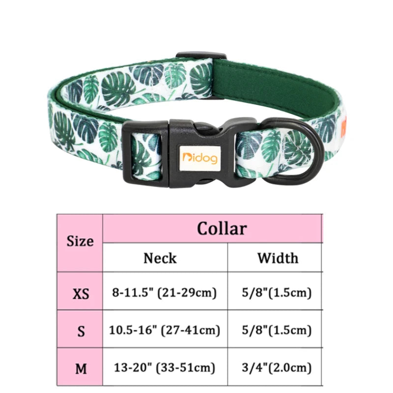 Collars Adjustable Print Dog & Cats Collar Floral Printed - PeticaDeals